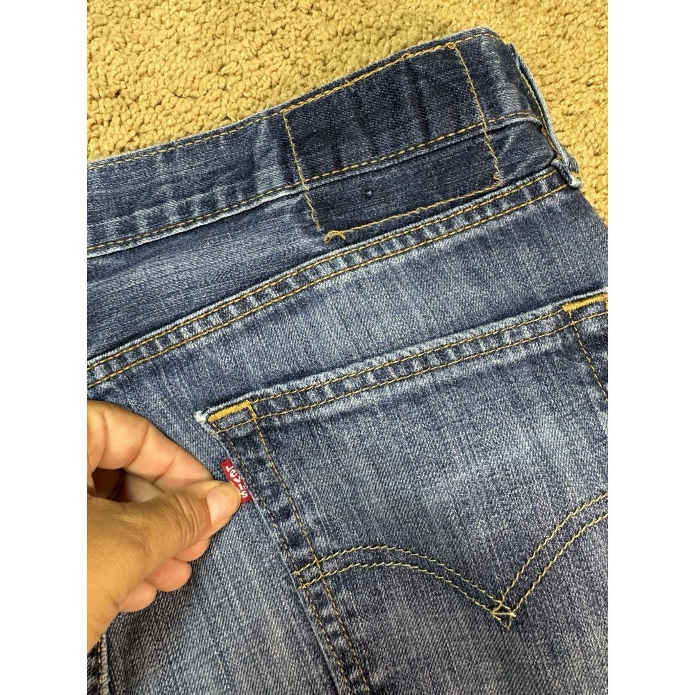 Levis Strauss 514 Jeans Men 33x30 Blue Denim Straight Leg Mid Rise Preppy - Picture 9 of 10